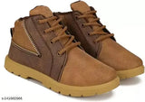 Oricum lightweight casual shoes, high quality sole, sneakers running outdoor, walking gym training and daily wear shoes for kids, brown