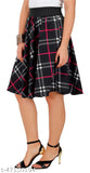 Ravishing trendy women western plaid skirt