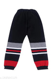 Wool striped baby boy sweater set, vibrant color winter wear, Indian origin