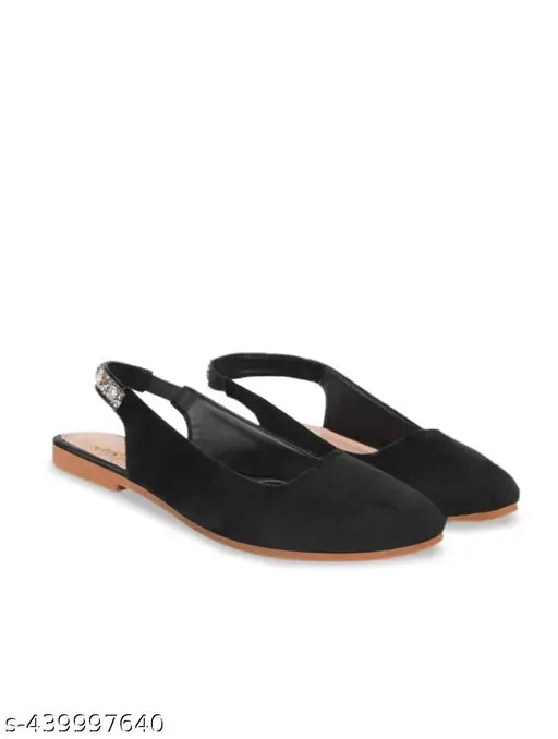 Velvet Trendy Bellies ballerinas, solid pattern footwear for modern style statements. Comfortable sole, free movement, lightweight design in various sizes (IND-3 to IND-10). Made in India