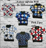 Wool printed kids China sweater pack of 2, available in various sizes for 0-4 years old