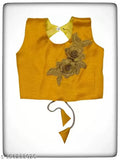 Embroidered net lahenga choli with sleeveless top and self-design dupatta, one size for 1-2 years old, Indian origin