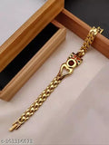 Gold-plated Rudraksha Damru Trishul Shiva bracelet, religious jewelry for men with healing properties, made in India