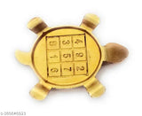 Tortoise brass Feng Shui showpiece, 2 pieces from India, 60g each, 7cm x 1.5cm x 7cm