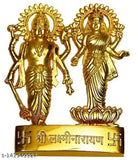 Laxmi Narayan metal idol, Hindu deity gold plated