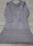 Cotton kurti with side buttons and buttoned front