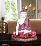 Multicolor Polyresin Buddha Idol (15x8x27 cm), ideal for home decor and gifting. Showcases tranquil serenity for a meditative space