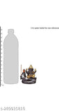 Handcrafted Ganesh resin incense holder, gold with free 100 scented backflow cones, 10cmx11cmx10cm Indian decorative showpiece