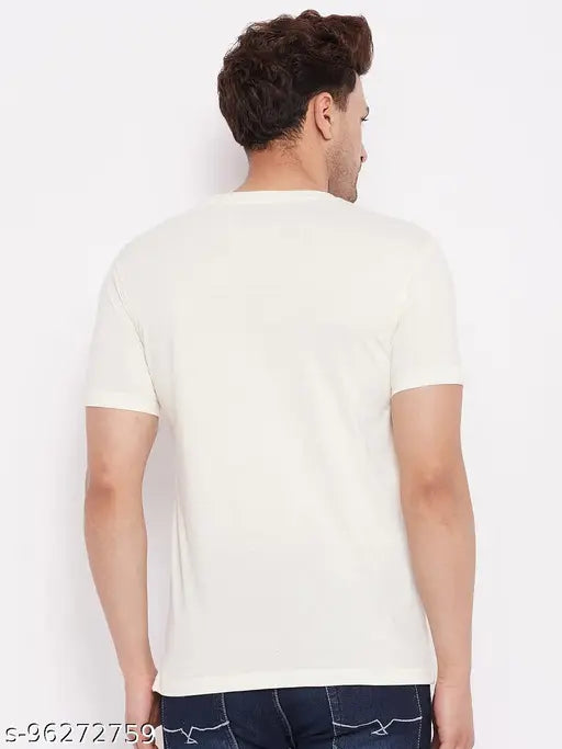 Lycos Men's Cotton Half Sleeves Round Neck Printed T-shirt