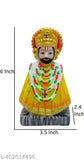 Marble Khatu Shyam Ji sculpture, beautiful deity for home or office decor (3.5x6x2.5 inches)