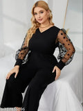 Dyed/washed net Lycra jumpsuit with long sleeves, statement star pattern for women's fashion, size XS-XXXXL, made in India