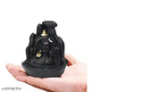 Resin handicraft combo: Adiyogi, Mahadev, Shiv Shankara, Golden Ganesha incense holders with 20 cones. God idol/Murti, ideal for home decor or gifting. Made in India