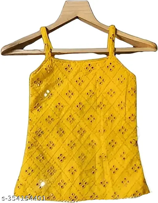 Digital printed crepe cotton kids lehengha choli with floral pattern, three pieces available in sizes from 2-11 years