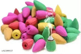 Handcrafted pack of 30 poly resin incense cones, Indian artifact showpiece, 1.5 inch length and breadth each