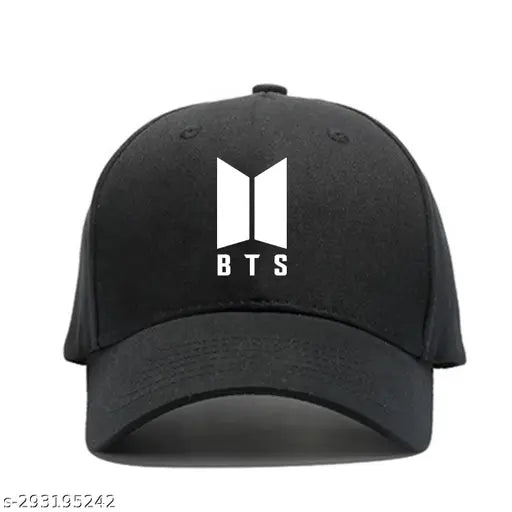 Black cap with BTS logo