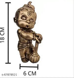 Hanuman ji idol with designer decoration, made of metal, 8.5 cm in height and width, trending as a mothers day gift for 2024, vastu and positive vibes