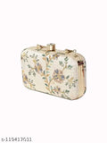 Tanishqa Creation embossed tulle sequins clutch bag