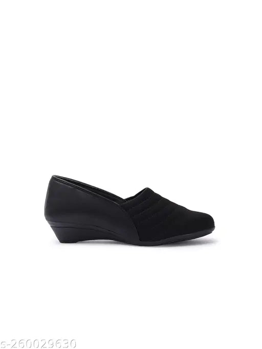Black synthetic sneakers by Furiozz - elegant, durable, comfortable footwear for women, solid pattern, unique design and style with optimal grip, size options: IND-3, IND-5, IND-6, IND-7, IND-8 (Origin: India)