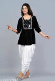 Rayon tunic and dhoti set, new Digen super-looking and beautiful dress with three-quarter sleeves. Indian rayon top and bottom
