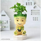 Resin Groot figurine vase, 15cm x 9cm x 10cm, for living room or balcony, Marvel Avengers-themed home decor