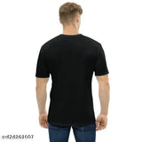 Polyester sports t-shirt for men, printed with vibrant design. Close-up view of short-sleeved shirt on hanger. Available sizes S-XL, made in India