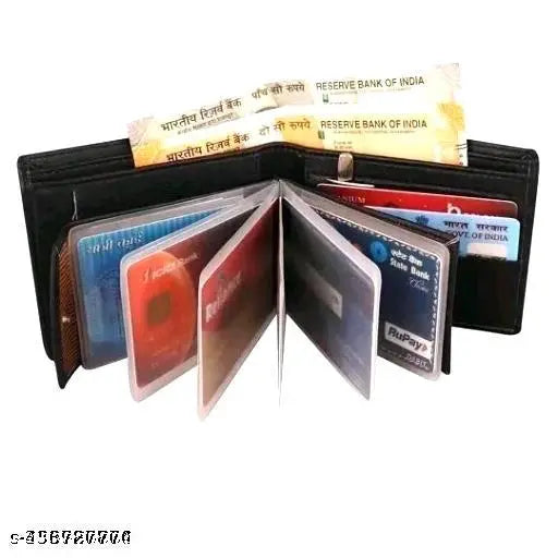 Violet faux leather men's wallet, 2 compartments, solid pattern. Men's accessory from India