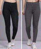 Cotton blend solid jeggings for women - Ravishing Fabulous