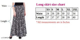 Women's solid skirt, available in 6 colors and various lengths, from knee length to maxi. XS - XL sizes. Perfect for formal events or everyday wear