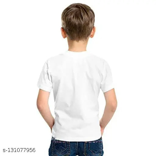 Polyester BTS logo new kids 21 printed T-shirt, featuring various cartoon characters, suitable for children aged 0-13 years