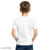 Polyester BTS logo new kids 21 printed T-shirt, featuring various cartoon characters, suitable for children aged 0-13 years