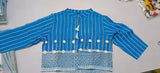 Rayon Abhisarika Pretty Kurti Jacket, embroidered with PC cotton, three-quarter sleeves, size S (36in bust, 42in length)