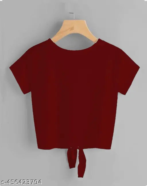 Lycra crop top with smile print, Indian-made women's fashion top for casual summer wear