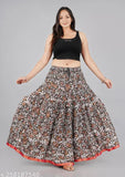 Floral printed skirt for women