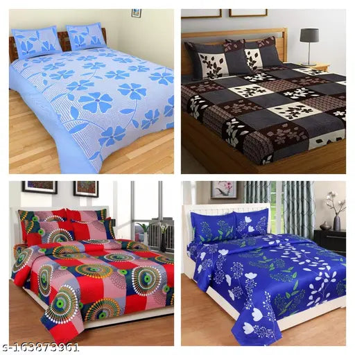 Disha Creations king size double bed 9090 comforter set with 4 duvet covers and 8 pillow covers