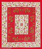 Cotton Jaipuri Printed Bedsheet, red with 2 pillow covers, ideal for summer