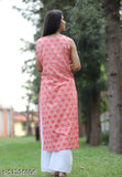Gold printed rayon sleeveless kurta set with palazzos, Indian women's fashion, heavy rayon fabric