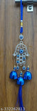 Evil Eye Wind Chime 3 Bells: Metal, Vastu-friendly, brings positive vibes, removes negative energy. Handcrafted from India