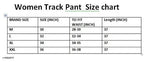 Women's cotton sport track pants, pack of 2, black
