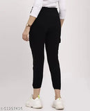 Black stretchy jogger for girls, elasticated waist size fits from 28 to 32, perfect for running