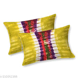 Jaipuri Hand Made Tie And Pure Cotton 100% Fast Colour King Size Bedsheet With 2 Stitched Pillow Covers