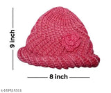 Pink wool skull beanie soft winter hat