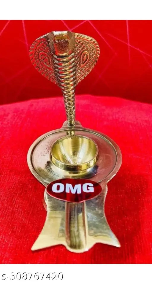 Brass Shivling for pooja, intricately detailed Indian brass sculpture used in religious ceremonies