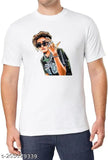 MC Stan printed t-shirt, polyester short sleeves, vibrant design, men's fashion clothing