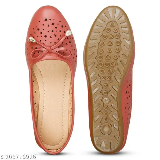 Synthetic embellished ballet flats from Bellies Ballerinas' new collection, featuring slip-on design and textured outsole