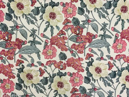 New York Premium Cotton King-size Floral Sheet Set & 2 Jumbo Pillow Covers - Summer for Adults, Indian Origin