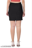 Black pleated mini skirt, pack of 2 for women