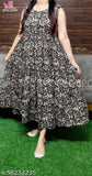 Black and white anarkali kameez for women, long skirt design
