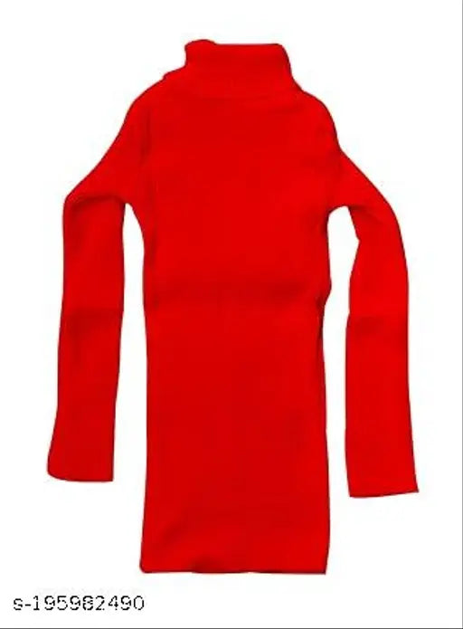 Woolen Unisex Warm Round Neck Full Sleeves Combo T-Shirt/Inner Sweaters for Winter (White,Red,Pink,Black) PACK OF 04