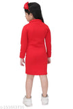 BARKAT DESIGNING PLANET Kid's Solid High Red Sweaters