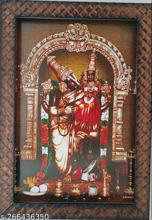 Synthetic resin wall hanging photo frame featuring God Sri Varaha, 9*12 inches, Indian art depiction